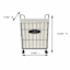 Wire hamper with wheels