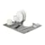 Savvy Drying Mat With Rack Dark Grey