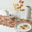 Homespun Harvest Leaf Vinyl Table Runner