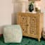 Found & Fable Zen Circle Pouf, Green