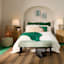 Found & Fable Zen Circle Bench, Green