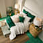 Found & Fable Green Cotton Tufted Wave Throw Blanket, 50x60