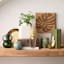 Found & Fable Engraved Palm Leaf Wood Block, 10"