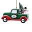 Homespun Holiday Green Truck with Snowman Ornament, 4"
