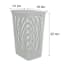 Woven Pattern Laundry Hamper,  50l