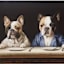 36X12 Dogs Dinner Canvas Wall Art