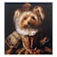 12X12 Victorian Yorkshire Terrier Canvas Wall Art