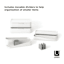 Glam Organizer Large Wht/Gry