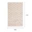 Waterford Ivory Chevron Tufted Accent Rug, 26x45