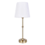Brushed Gold Touch Dimmer Portable Rechargeable Buffet Small Table Lamp with Shade, 18"