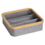 3-Compartment Bamboo Storage Bin
