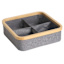 4-Compartment Bamboo Storage Bin