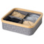 4-Compartment Bamboo Storage Bin