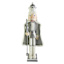 Silver & White Nutcracker with Cloak, 24"