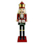 Red & Green Advent Nutcracker, 15"