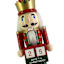 Red & Green Advent Nutcracker, 15"