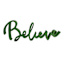 Homespun Holiday Green Believe Cutout Table Sign, 23.7"