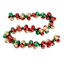Classic Christmas Red, Green & Gold Shatterproof Garland, 72"