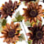 Brown Sunflower Floral Bush, 17.5"