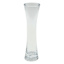 Clear Glass Hourglass Vase, 8"