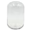 8In Rounded Clear Glass Vase