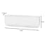 14In Long Oval Clear Glass Vase