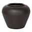 Black Metal Vase, 10"