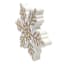 Pink Gold Glittered Snowflake Table Decor, 7"