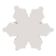 Pink Gold Glittered Snowflake Table Decor, 7"