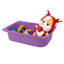 Plastic Storage Container 5L Purple