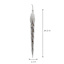 Silver Icicle Ornament, 24"