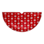 Red Snowflake Print Tree Skirt, 48"