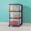 Sterilite 3-Drawer Storage Cart, Black