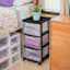 Sterilite 3-Drawer Storage Cart, Black