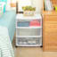 Sterilite 3-Drawer Wide Storage Cart, White