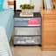 Sterilite 3-Drawer Wide Storage Cart, Black