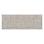 Striped Tan And White Bath Runner 22X60