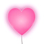 Heart Puff Wall Light, 7.3"