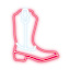 Multicolor LED Boot Neon Wall Sign