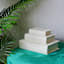Cream Linen Book Box, 7"