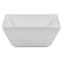 Super White Porcelain Hard Square Cereal Bowl, 6.5"