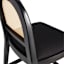 Athena Cane Back Counter Stool - Black