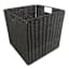 Collapsible Paper Rope Storage Cube, Black