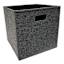 Grey Square Fabric Storage Cube, 13"