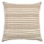 2-Pack Beige Striped Woven Throw Pillows, 18"