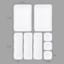 8-Piece White Interlocking Storage Bin Set