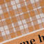 Honeybloom Welcome Home Plaid Coir Mat, 18x30