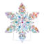 Random Twinkle LED 2D Snowflake, 30"