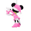 Disney Resin Minnie With Ornament, 4.8"