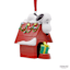 Peanuts Snoopy on Dog House Ornament, 4.8"